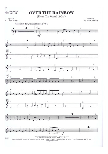 Easy Popular Movie Instrumental Solos For Violín & Piano Acc