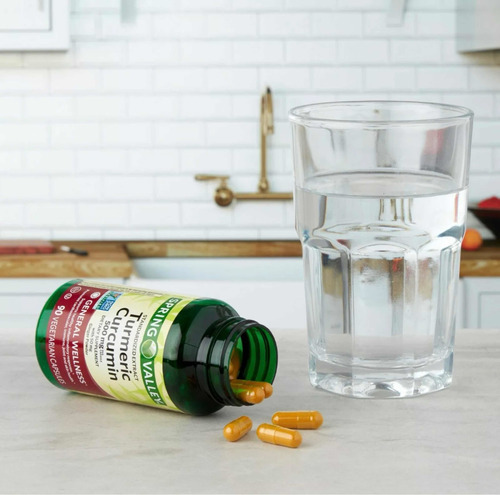 Turmeric Curcumin 90 cápsulas Sem Sabor Spring Valley