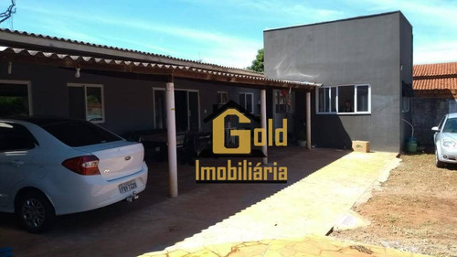 Chácara Com 3 Dormitórios À Venda, 1187 M² Por R$ 490.000,00 - Jardim Ouro Branco - Ribeirão Preto/sp - Ch0011
