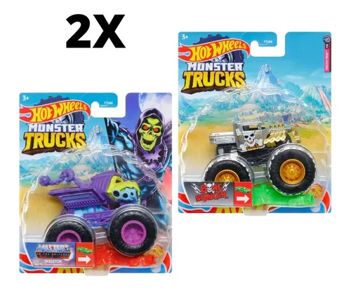 Kit 2x Hot Wheels Monster Trucks Brinquedo Carrinho Fyj44