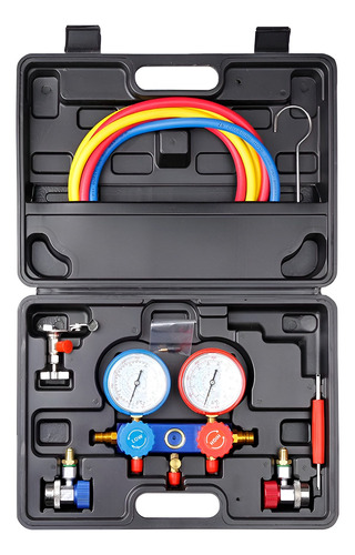 Kit Juego De Manómetro Para Refrigeración Calibración Aire