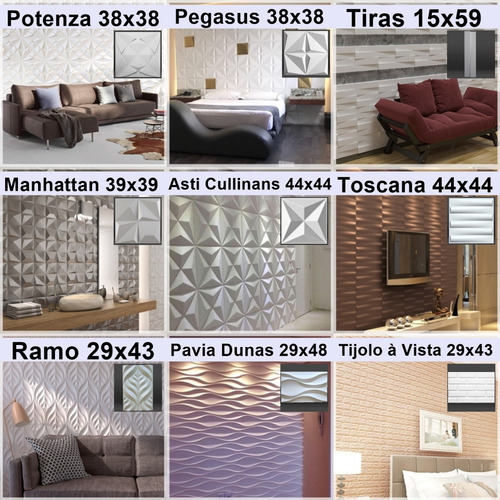 Forma Molde De Gesso 3d E Cimento Abs Pra Placas De Parede