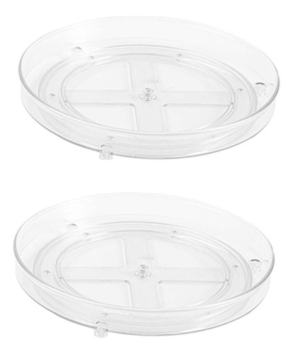 Z 2pcs Lazy Turntable Organizador 23,5 Cm X 23,5 Cm X 3,6 Cm