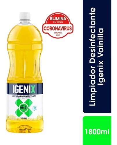 Igenix Limpiador Desinfectante Vainilla 1800ml
