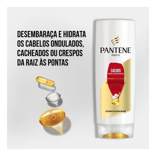 Kit Pantene Cachos 2 Sh 175ml + 1 Cond 175ml + 1 Cr Pentear