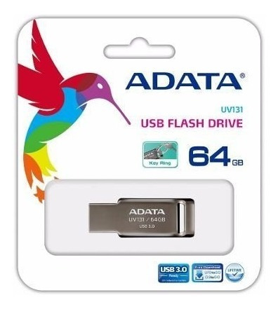 Memoria Usb 3.0 Adata Uv131 64gb Gris