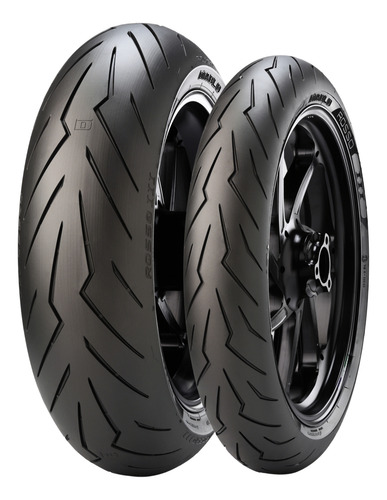Kit Pneu Pirelli Diablo Rosso Iii 120/70r17 58 160/60r17 69w