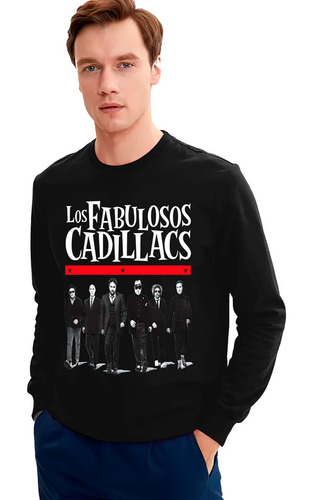 Polera Manga Larga Hombre 100%algodónlos Fabulosos Cadillacs