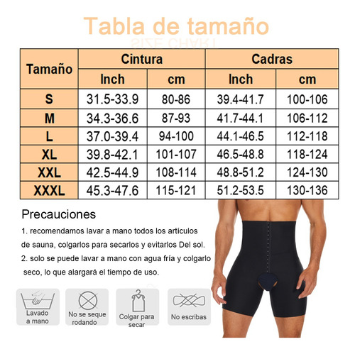 Shorts Fajas Reductora Para Hombre Body Shaper Calzoncillos