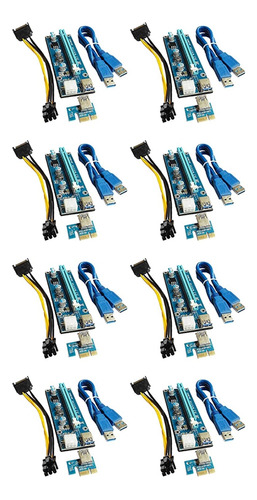 Cable De Extensión De Tarjeta Gráfica Pcie 1x A 16x, Tarjeta