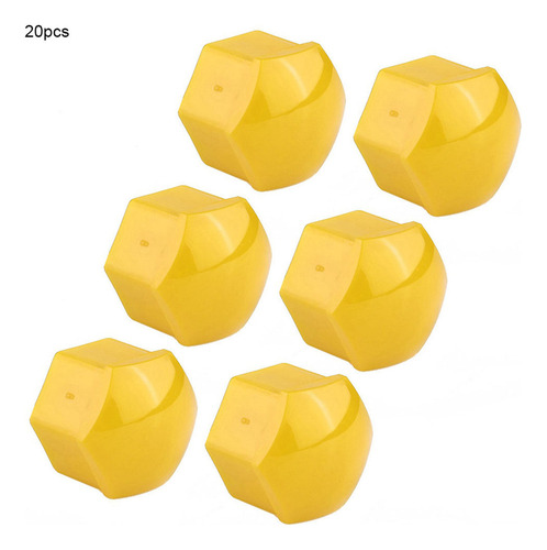 Protector De Tuercas Amarillas Para Ruedas De Coche, 20 Piez