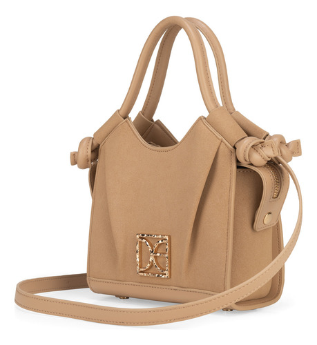 Bolsa Satchel Cloe Ecerali Miniatura Color Marrón