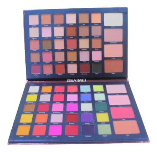 Paleta De 68 Sombras Mate Y Brilloso