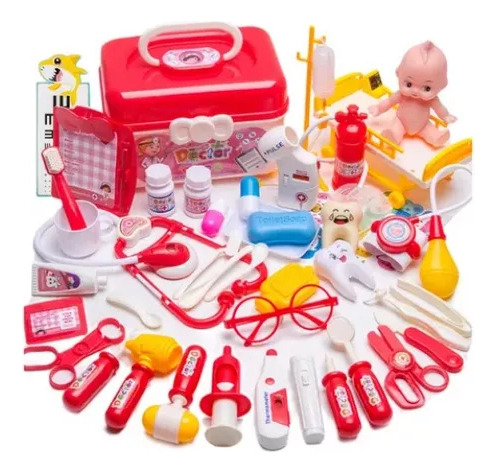 Kit Maleta Médica Enfermeira Infantil - Brinquedo Educativo