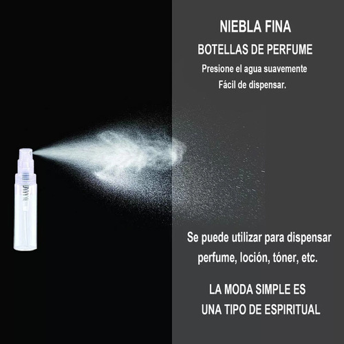 Mini Atomizador Perfume Botella Spray Plástico (60pcs 5ml)