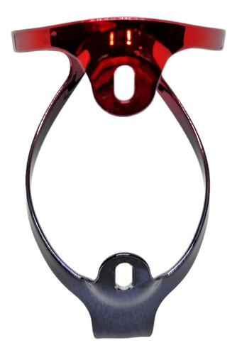 Suporte Garrafa Aluminio T6 Premium Bicolor Preto/vermelho