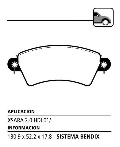 Pastillas De Freno Delanteras Litton P/ Peugeot 306 90-00