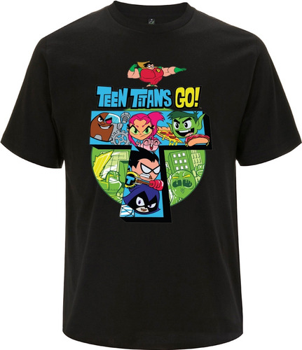 Remera Adulto Jóvenes Titanes  100% Algodón