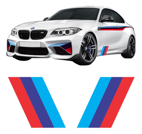 Kit Adesivos Faixas Laterais Bmw Imp46