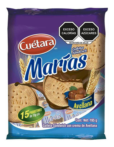 Cuétara Galletas Marías Con Avellana 195 G Mayoreo,
