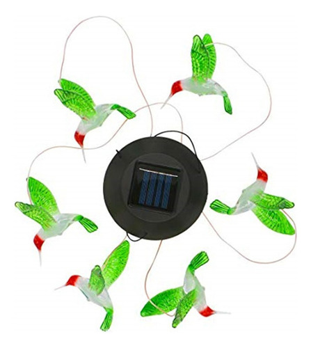 Colibrí Impermeable Al Aire Libre Viento Luz Para Patio