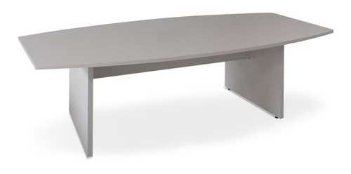 Mesa Para Reuniones En Mdp Tipo Bote Gris 180cm