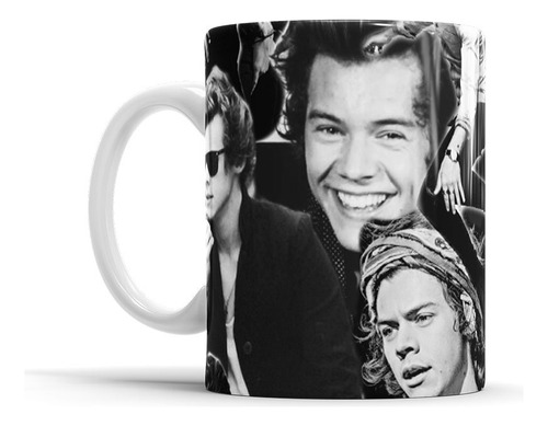 Taza Cerámica Harry Styles Collage Fotos