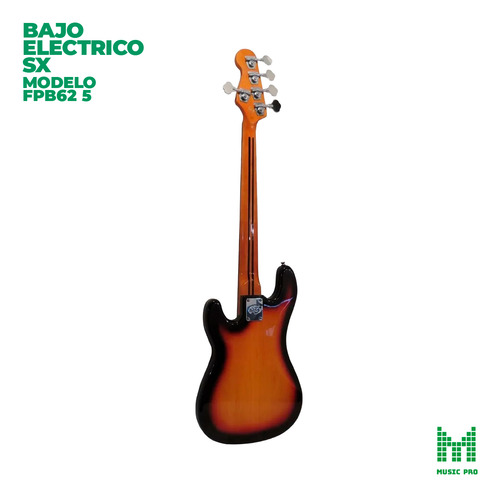 Bajo Eléctrico Profesional Sx Fpb62 5 Cuerdas Con Funda