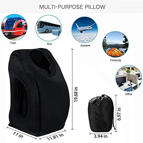 Almohada De Viaje Inflable, Almohada De Cuello De Avión.
