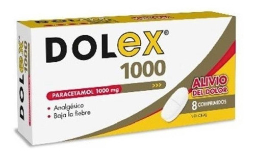 Dolex 1000 Mg 8 Comprimidos | Paracetamol