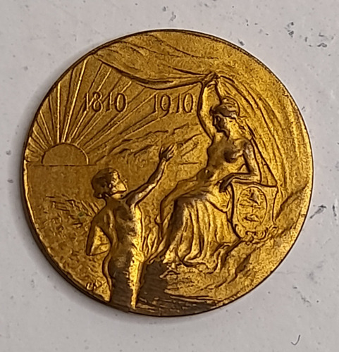 Antigua Medalla Centenario Argentina 1810-1910