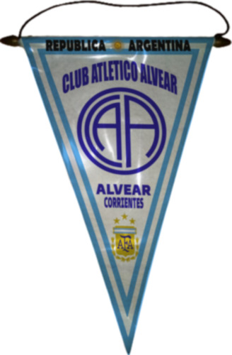 Banderin 37cm Arg Corrientes Club Atletico Alvear Club Atletico Alvear Club Atletico Alvear
