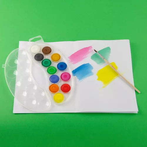 Acuarelas Para Niños Kores Akuarellos Mini Set X12 Colores