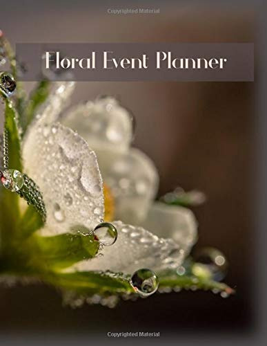 Floral Event Planner White Flower Undated Calendar