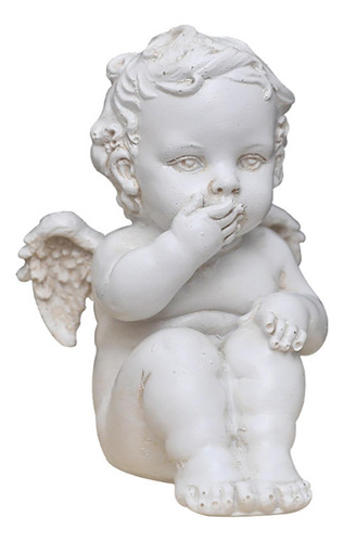2 Uds Estatua De Ángel Querubín Retro Estatuilla De