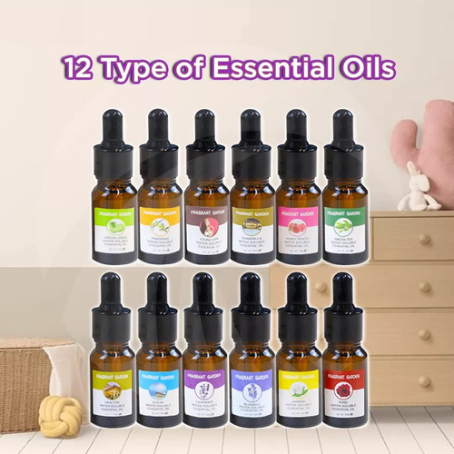 Imagen 1 de 10 de Pack 12 Esencias Aromas Aceites P/ Vaporizador Humidificador