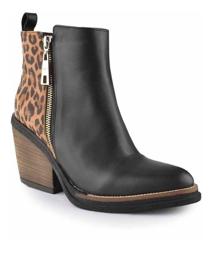 Imagen 3 de 7 de Botinetas Botitas Botas De Mujer De Cuero Kioto - Ferraro