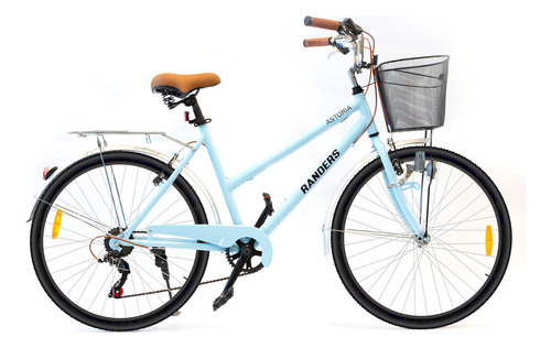 Bicicleta De Paseo R26 Randers BKE-726 Shimano Celeste Aluminio