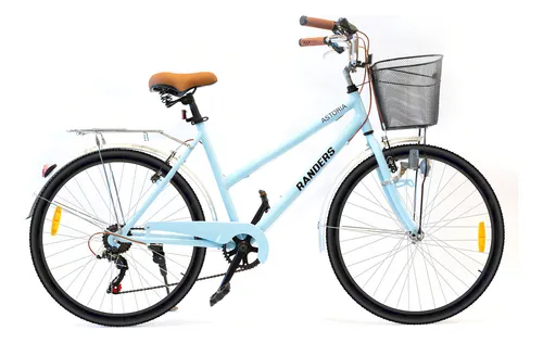 Bicicleta De Paseo R26 Randers BKE-726 Shimano Celeste Aluminio