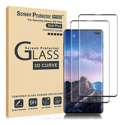 Protector De Pantalla Galaxy S10 Plus, Vidrio Templado ...