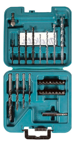 Juego De Brocas Y Puntas Makita Metal Concreto 30pz D-47204