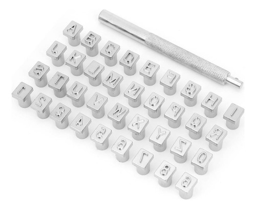 Juego De Perforadoras De Piel, Letra, Número, 6,5 Mm