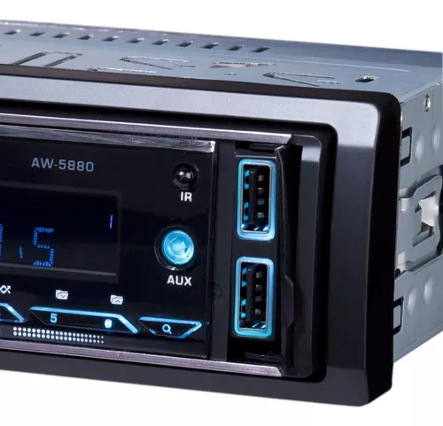Radio Auto 1 Din Bluetooth Usb X2 Radio Fm Aiwa Aw-5880t