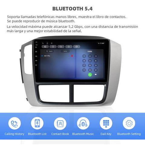 Cj: Estéreo 4+64g 4k Para Honda Pilot 2006-2008 Wifi6
