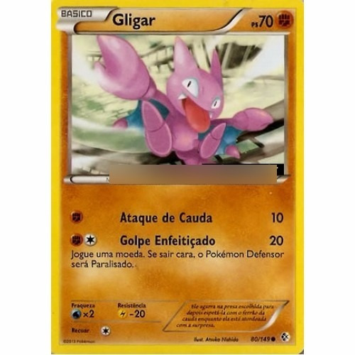 Gligar - Pokémon Físico Comum - 80/149 - Pokemon Card Game