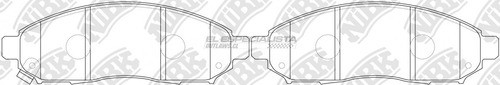 Pastillas De Freno Suzuki Landy 2.0 2004 Nibk Delantera