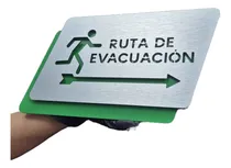Comprar Señalamiento Letrero Ruta De Evacuación  30x15 Cm