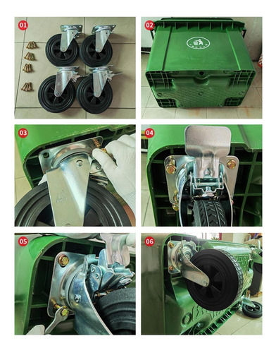 Rueda De Repuesto Para Cubo De Basura Ruedas Para Cubo De
