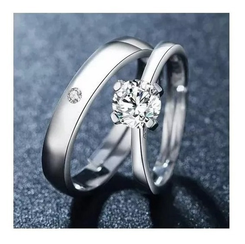 Imagen 3 de 5 de Anillos Masculinos Y Femeninos 925 Plata Regalos Para Pareja