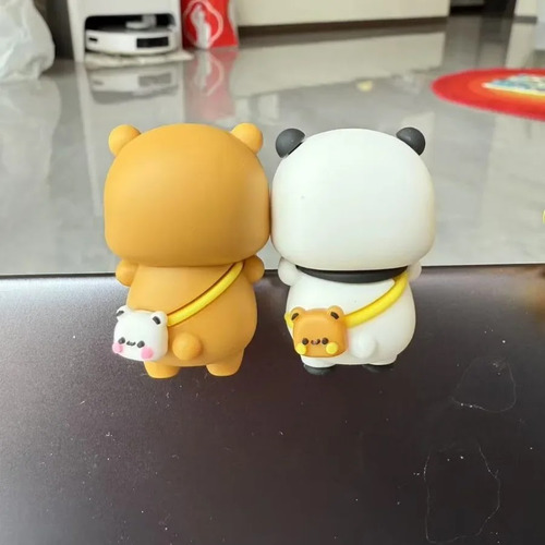 Figura De Ositos Bubu Y Dudu, Adorno Para Celular, Tableta..